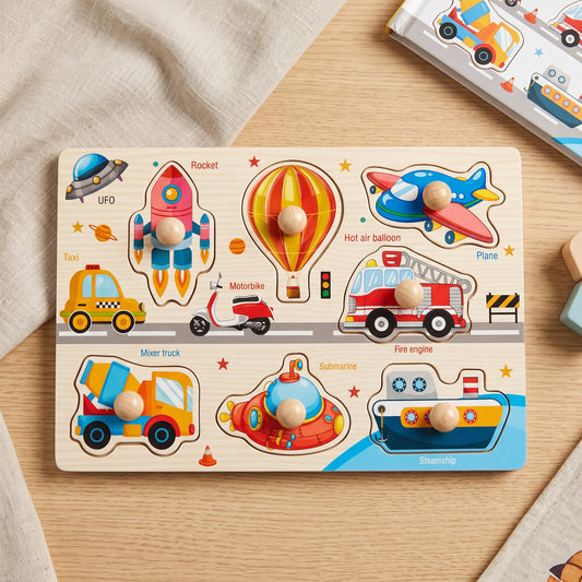 Wooden Peg Puzzle Board [ST-1400] 