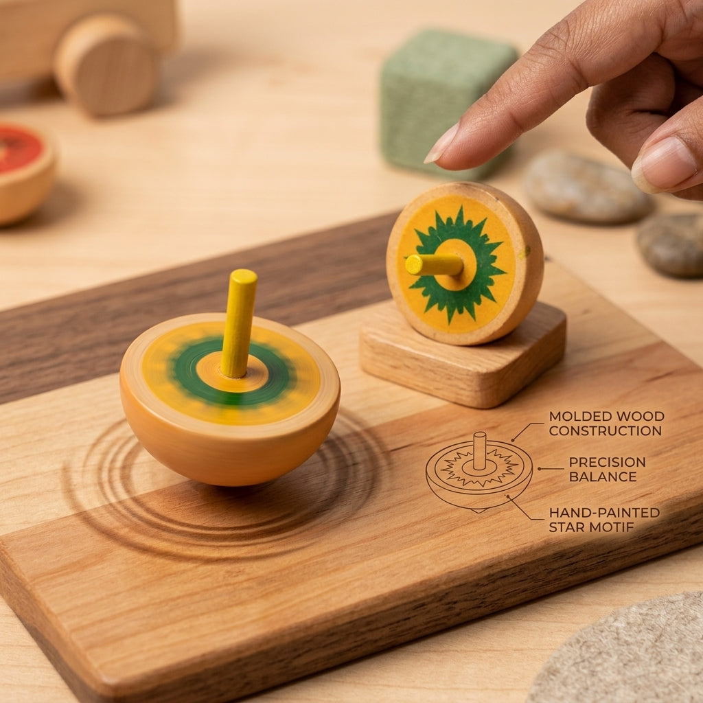 Wooden Playing Tops 