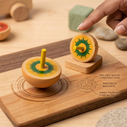 Wooden Playing Tops 