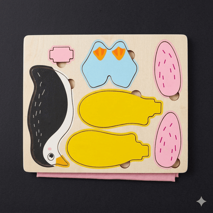 Wooden Puzzle different animals [ST-1343]