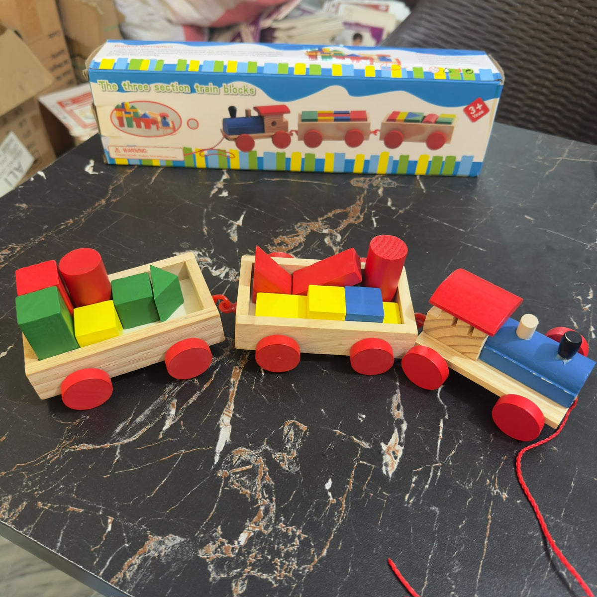 Wooden blocks Three Section Train [FT-1076]
