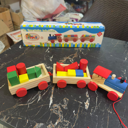 Wooden blocks Three Section Train [FT-1076]