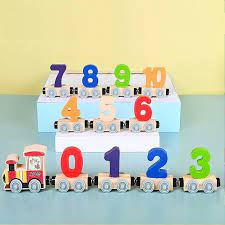 Wooden Magnetic Digital Train