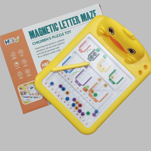 magnetic letter maze