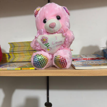 Cute Teddy Bear with (Love you heart) Stuff Toy [FT-1152]