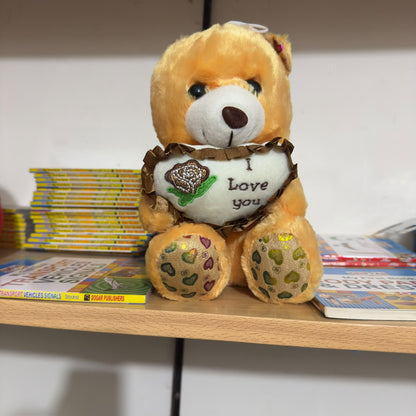 Cute Teddy Bear with (Love you heart) Stuff Toy [FT-1152]