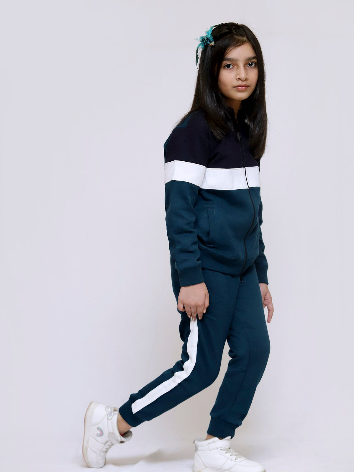 Mock Neck Tracksuit For Boys & Girls #VWT06-C